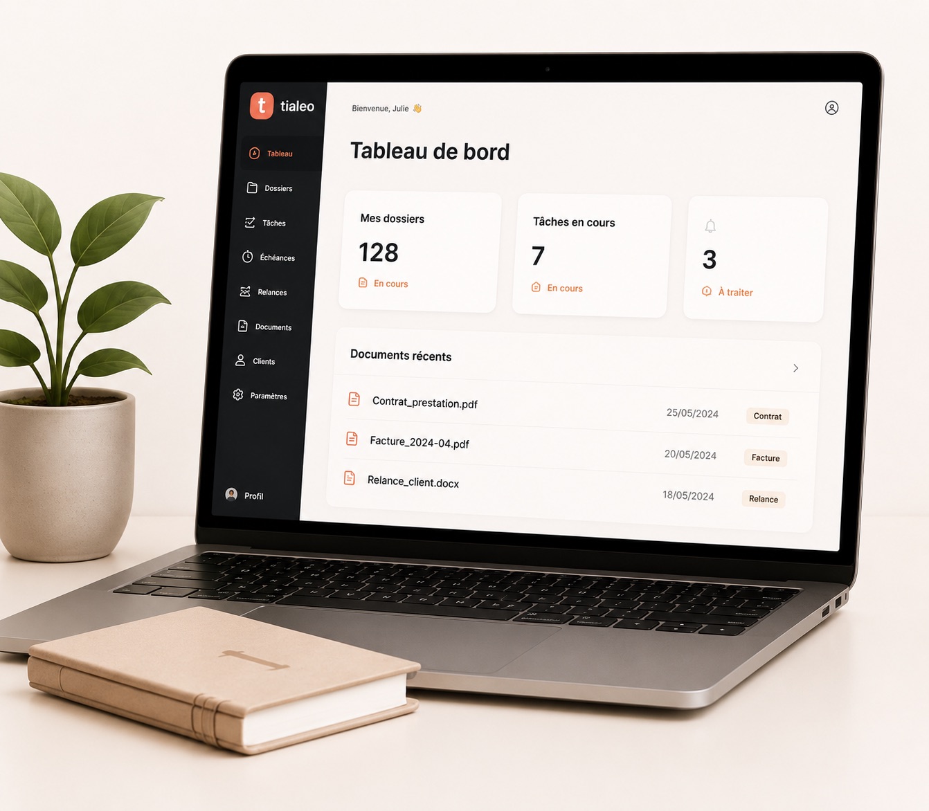 Téléphone et supports imprimés pour une communication professionnelle